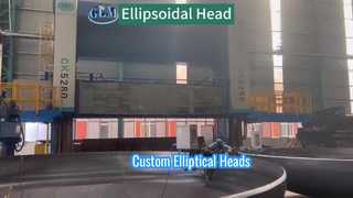 Εξατομικευμένες μεγάλες ελλειπτικές κεφαλές από ανθρακούχο χάλυβα, με λείανση και λοξότμηση.