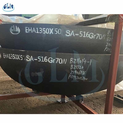 Ελλειπτικές άκρες 1350mm διάμετρος 50mm πιάτων κεφαλιών SA516 GR70 πάχος