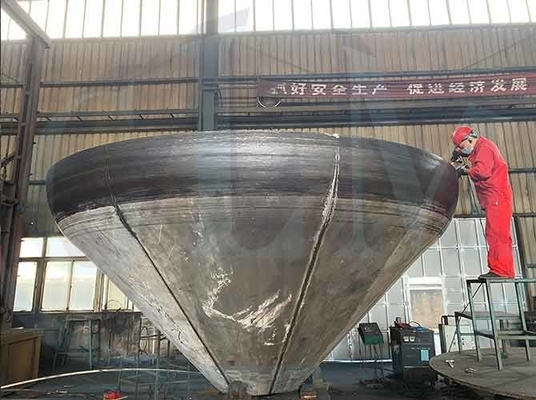 Κωνικό μήκος 501000mm κεφαλιών δεξαμενών ανοξείδωτου CHA (60º)
