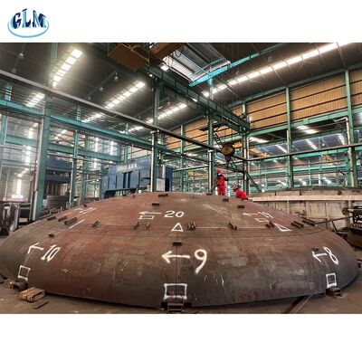 4200 mm διάμετρος Τορισφαιρική κεφαλή με θερμή πίεση και σύνδεση συγκόλλησης για δοχεία υπό πίεση