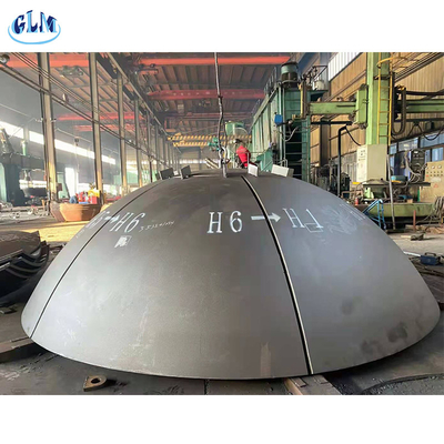 Sa516 Gr70 100 mm Ημισφαιρικές κεφαλές δεξαμενών ASME από ανοξείδωτο χάλυβα