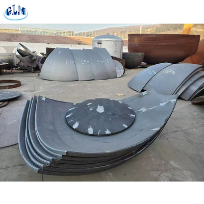 Sa516 Gr70 100 mm Ημισφαιρικές κεφαλές δεξαμενών ASME από ανοξείδωτο χάλυβα