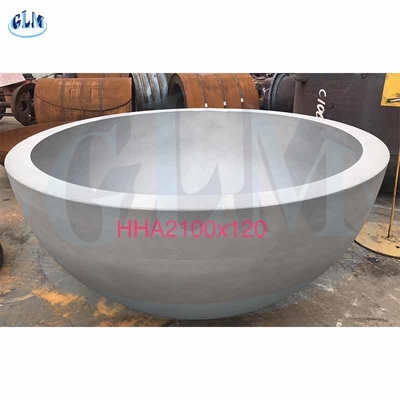 HHA 2100mm 120mm Ημισφαιρικές κεφαλές δεξαμενών ANSI Τέρματα πιάτων για δοχεία υπό πίεση