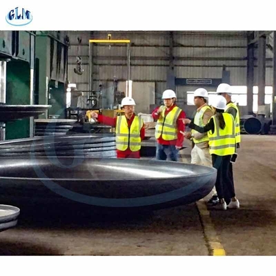 500 mm έως 1600 mm Ημισφαιρικές κεφαλές δεξαμενών Μισή σφαίρα Χάλυβα άνθρακα 16Mn