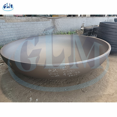 Άνθρακα κεφάλι 2700mm διάμετρος 44mm δεξαμενών χάλυβα 2:1 ελλειπτικό πάχος