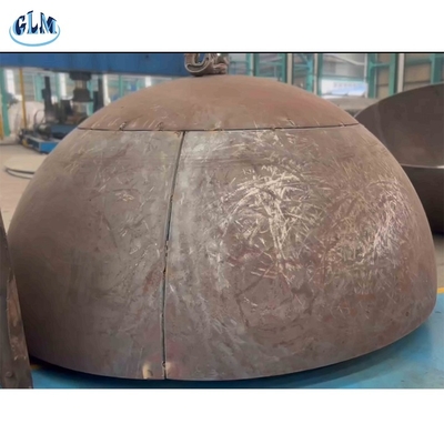 Hemispherical head used for segmented splicing of pressure vessels