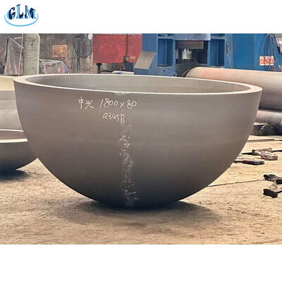 Κεφαλές ημισφαιρικών δεξαμενών από ανθρακούχο χάλυβα πάχους 2-300mm Κατασκευασμένες σύμφωνα με το πρότυπο GB για εξοπλισμό υπό πίεση